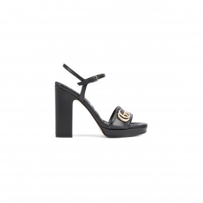 GUCCI WOMEN'S PLATFORM SANDAL WITH DOUBLE G 853693